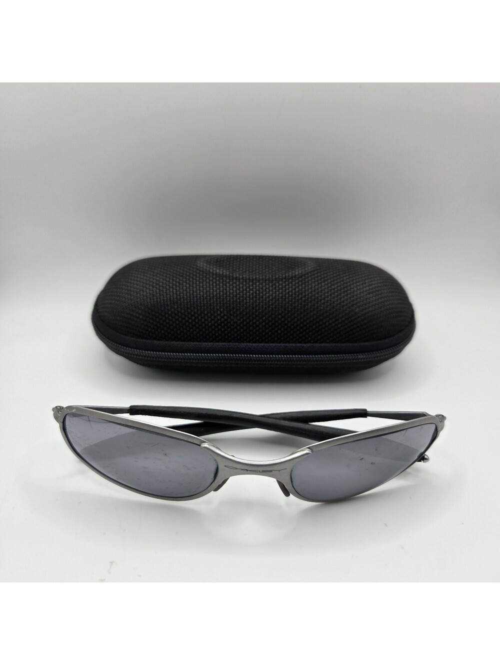 OAKLEY A WIRE 1.0 THICK BRUSHED BLACK IRIDIUM SUNGLASSES 05-565 VINTAGE 90S RARE